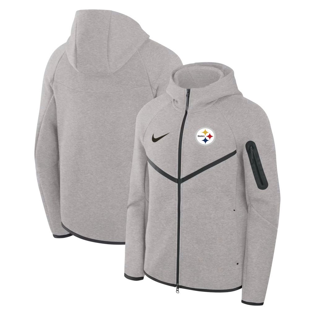 Men 2026 Nike NFL Pittsburgh Steelers hoodie grey 06